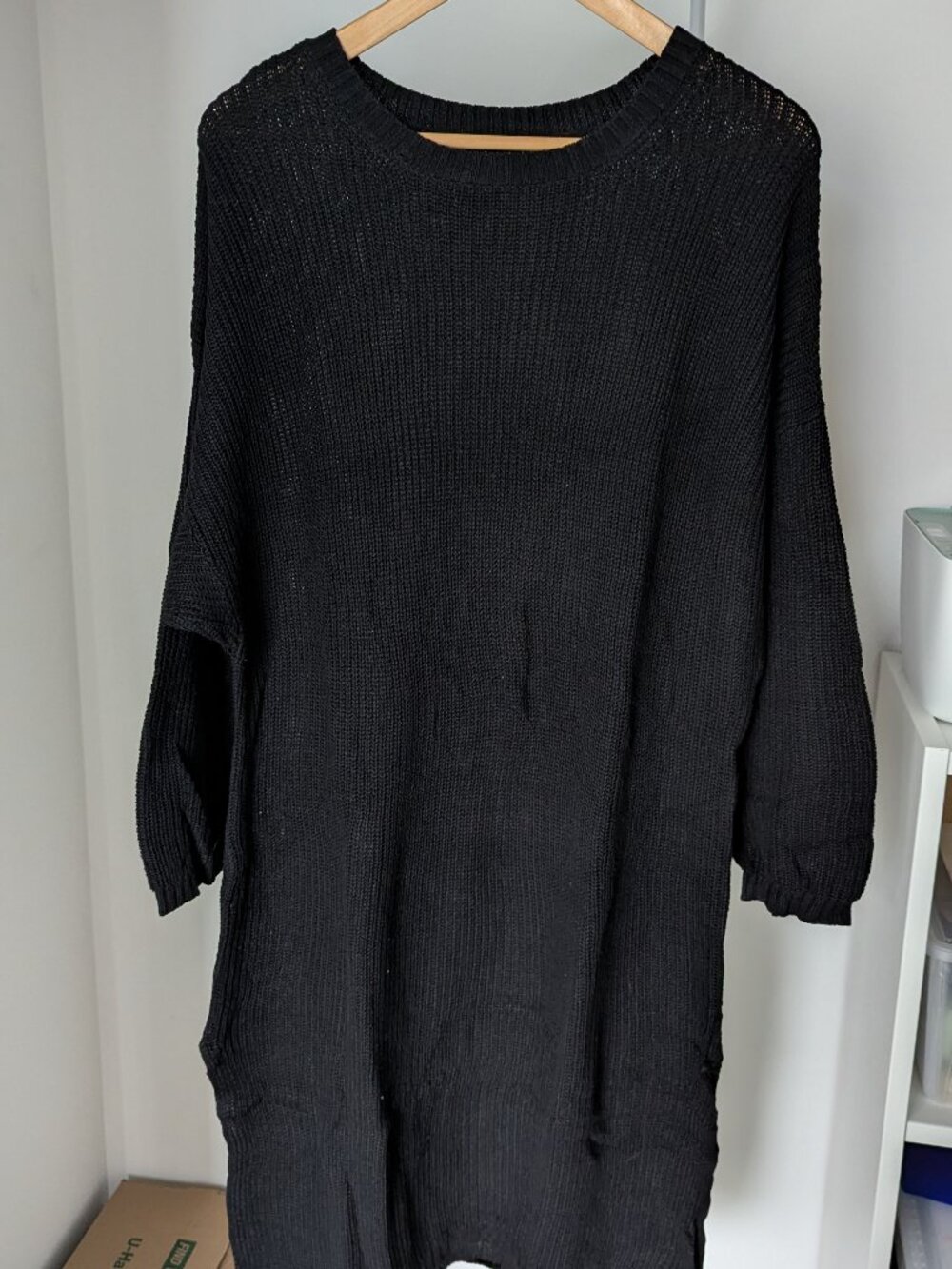 Emma Knudsen Black Sweater Dress - Picture 2 of 6